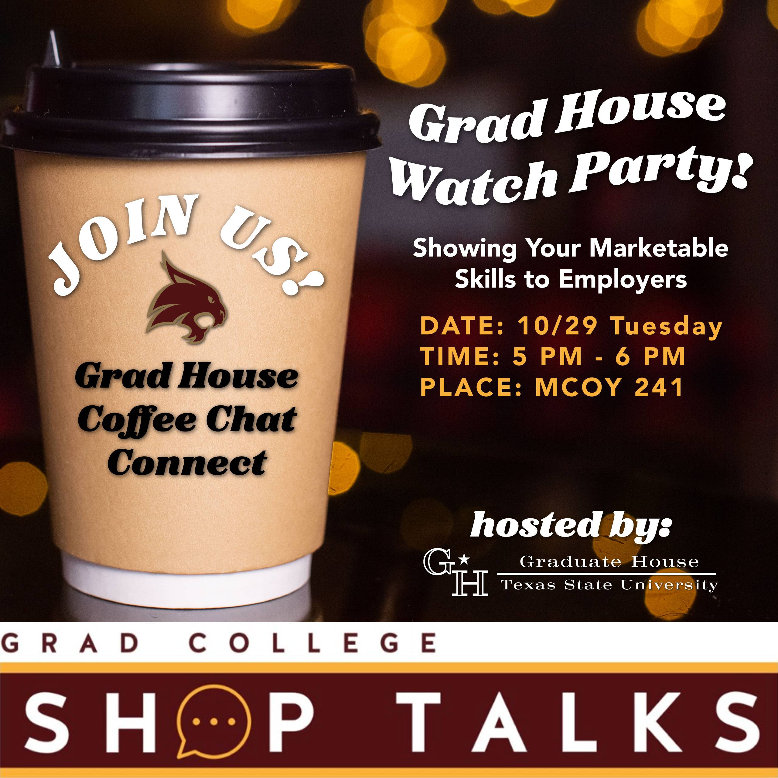 Coffee Chat Connect flyer