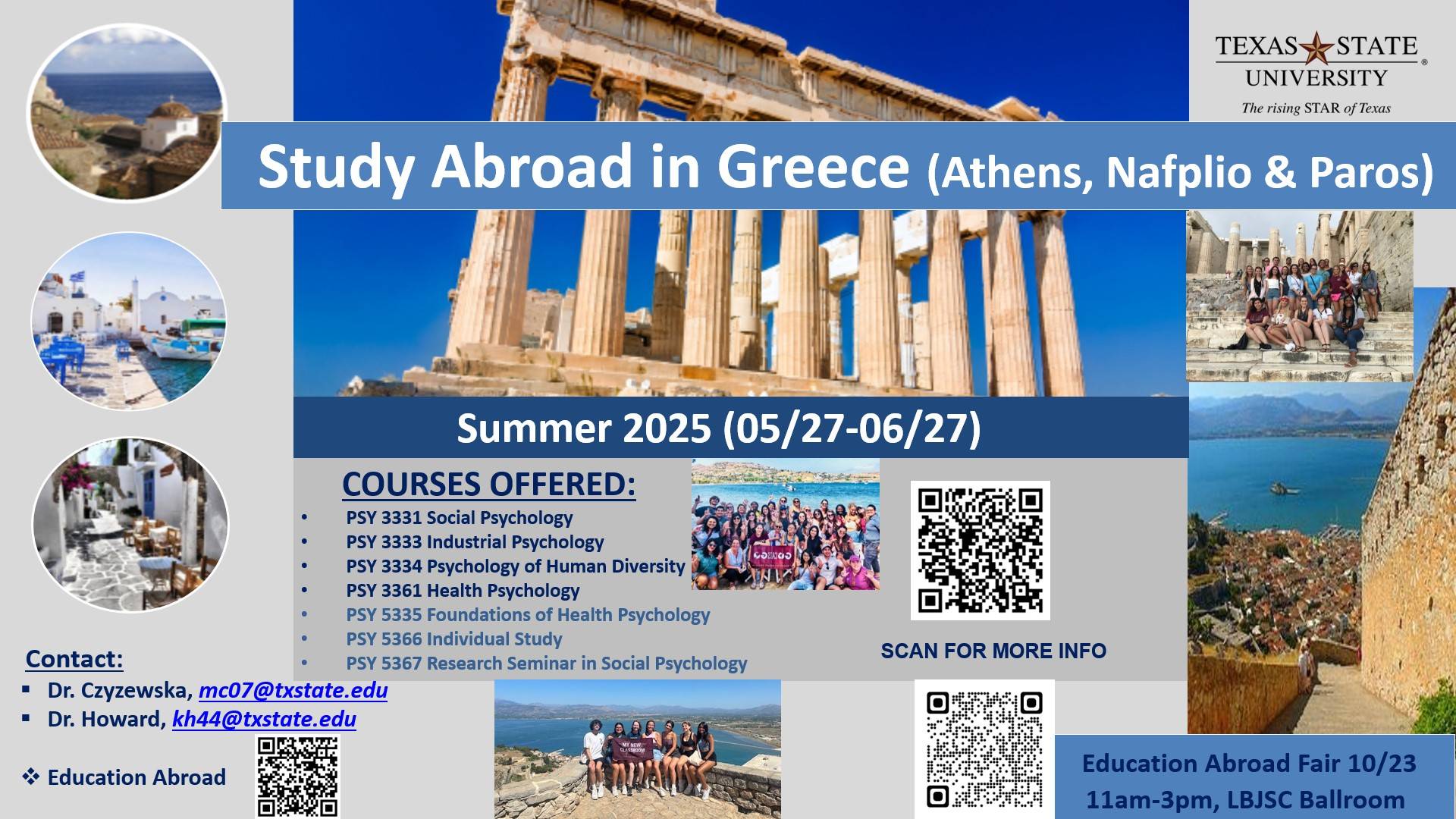 study abroad 2025 flyer