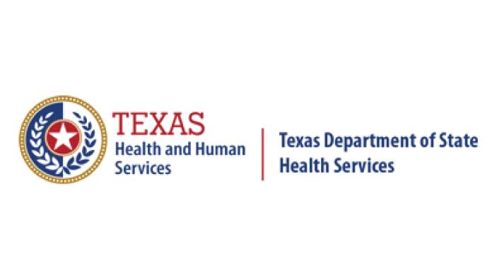 Texas Dept of State Health Services logo.