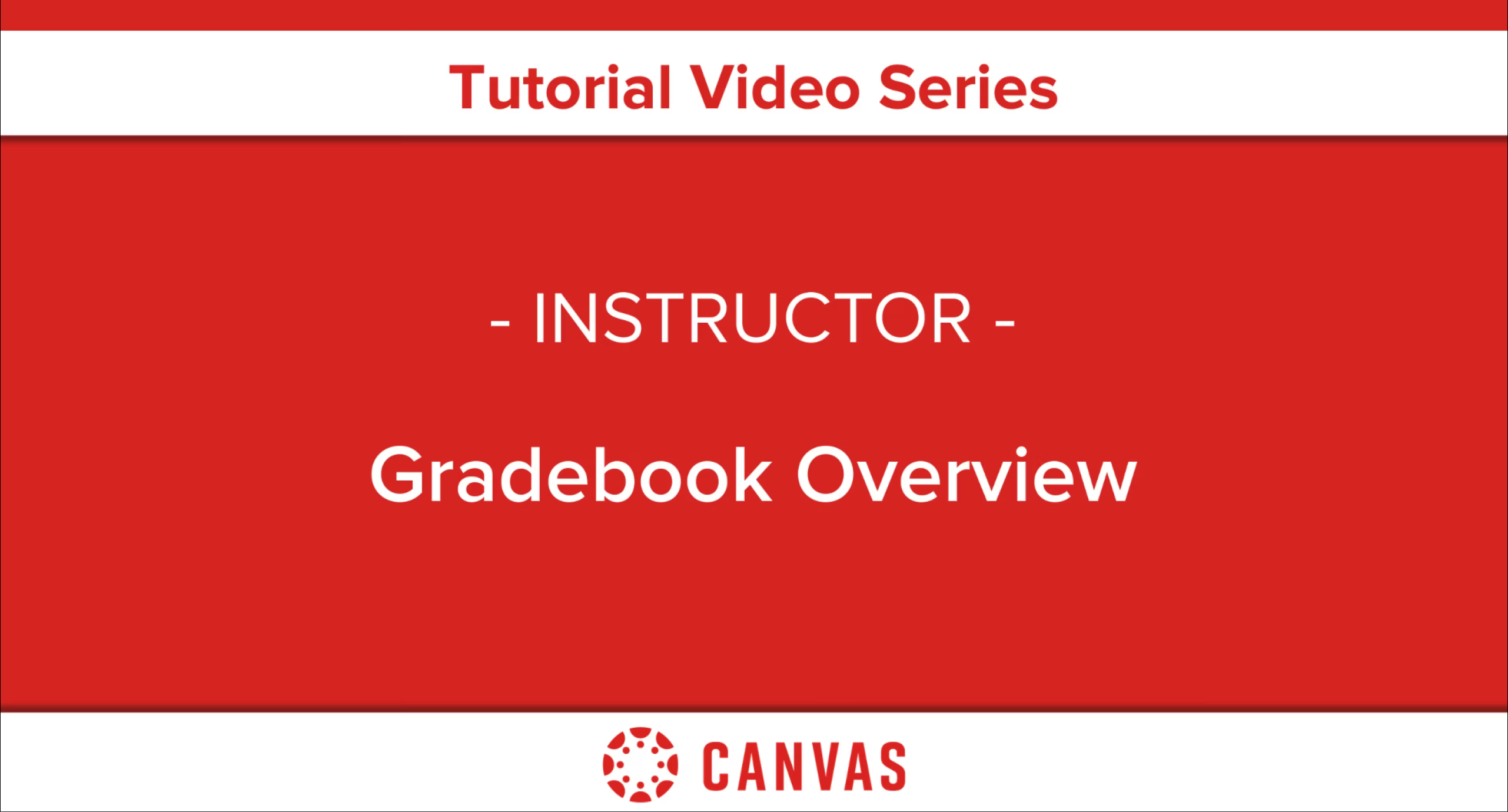 Gradebook Overview for Instructors