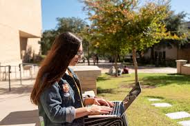 student on laptop