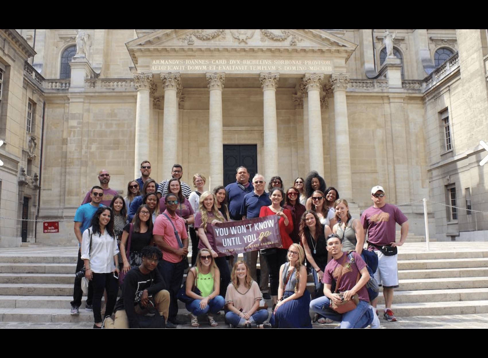 student all posing in group photo 