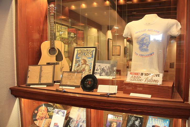 Display cases from the Wittliff Collections
