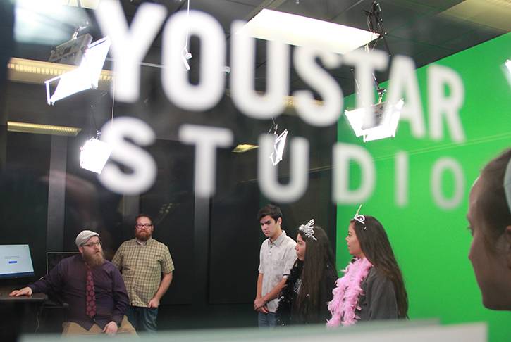 photo of people in a studio