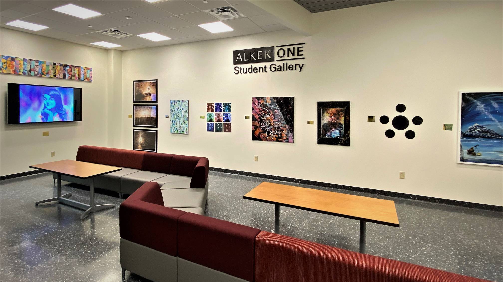 Photo of the Alkek One Student Gallery