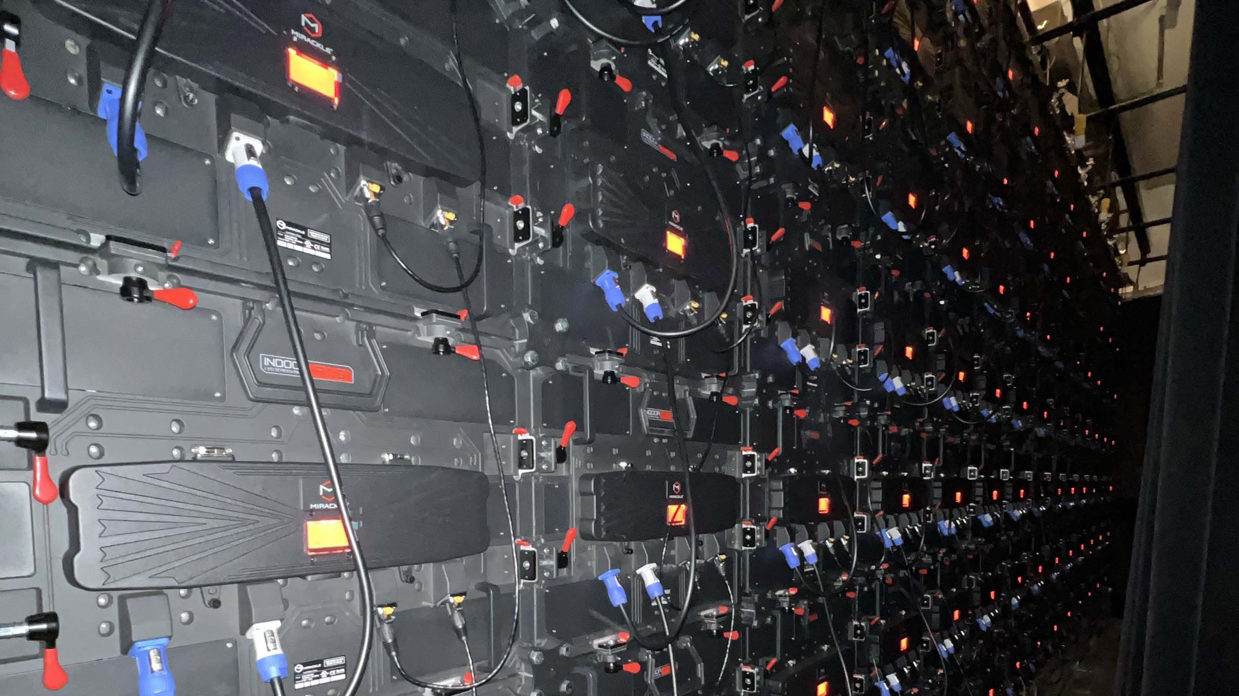 panels with wires attached