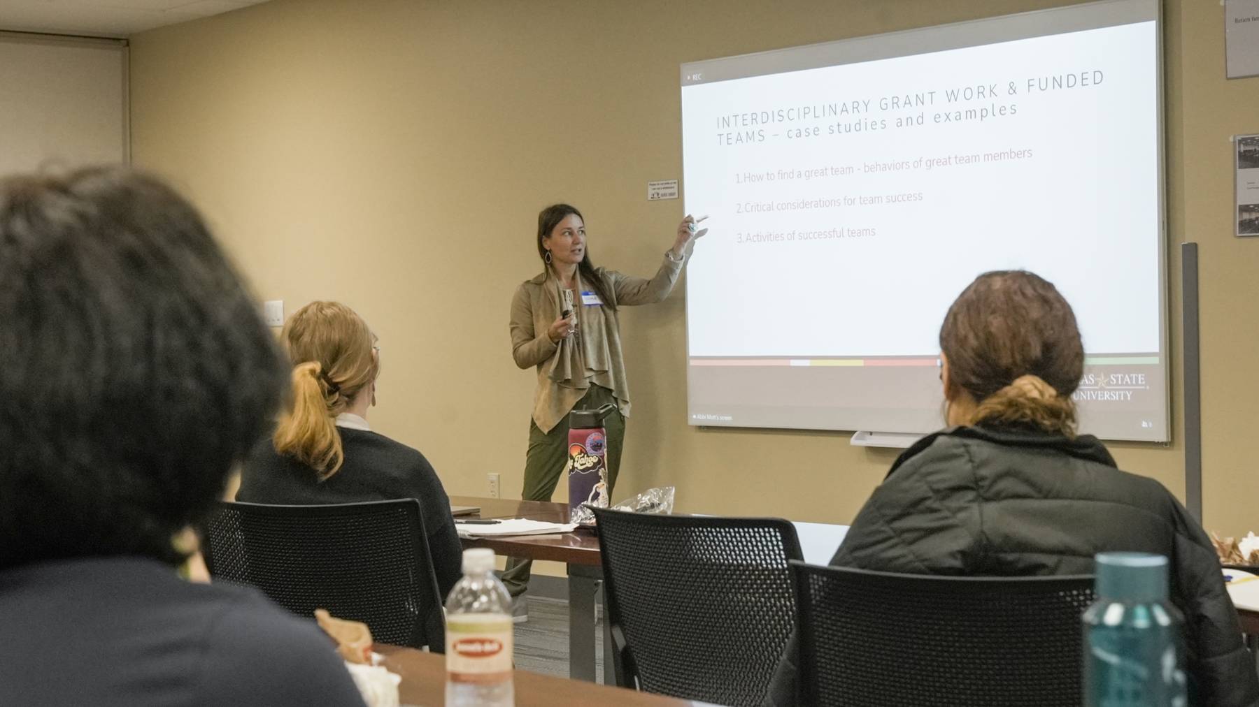 Faculty Fellow Dr. Nicole Wagner presents her research at our event.