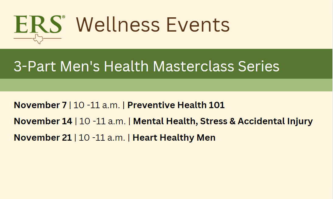 ERS Wellness Events schedule