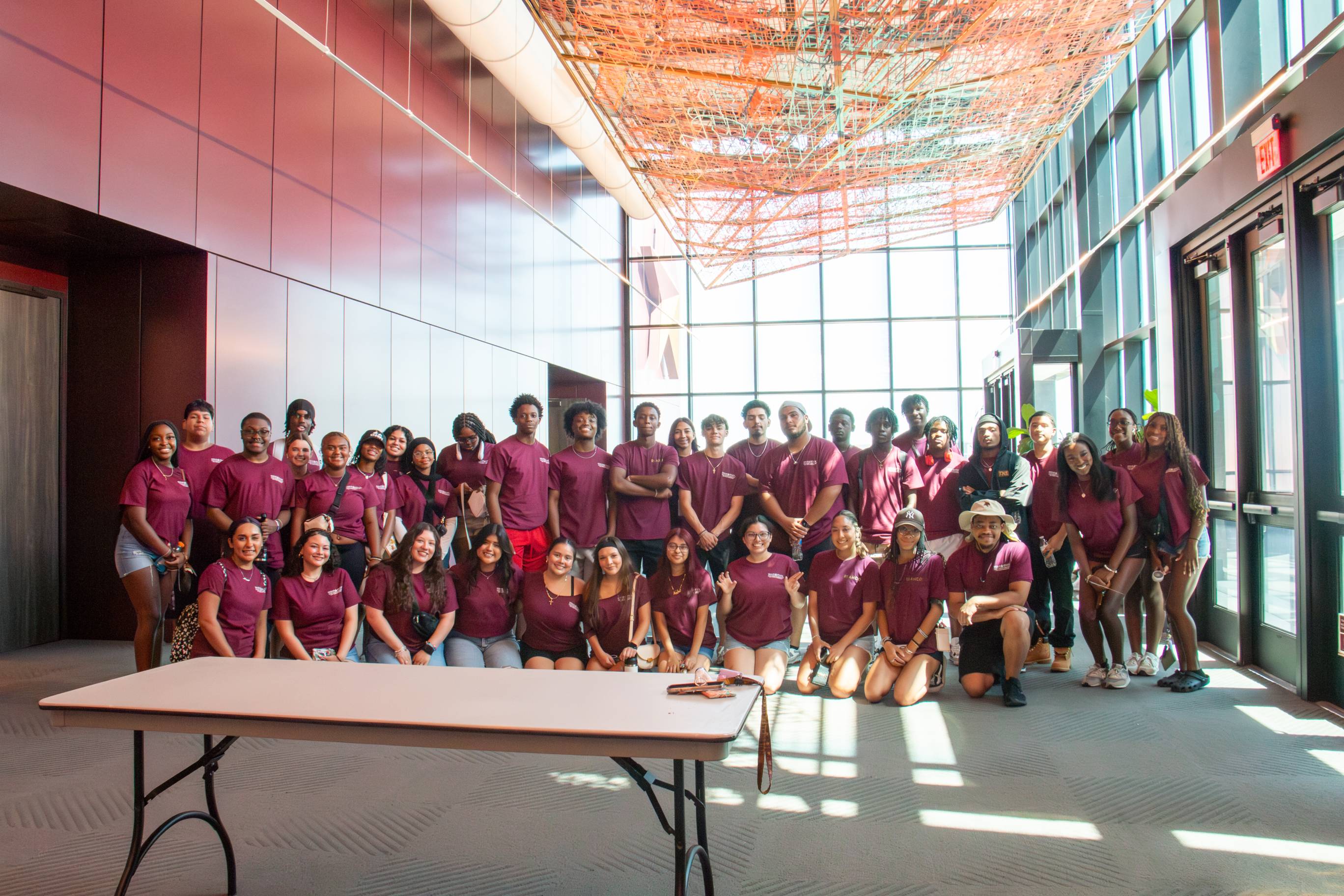 Group of students in the Black & Latinx theme community