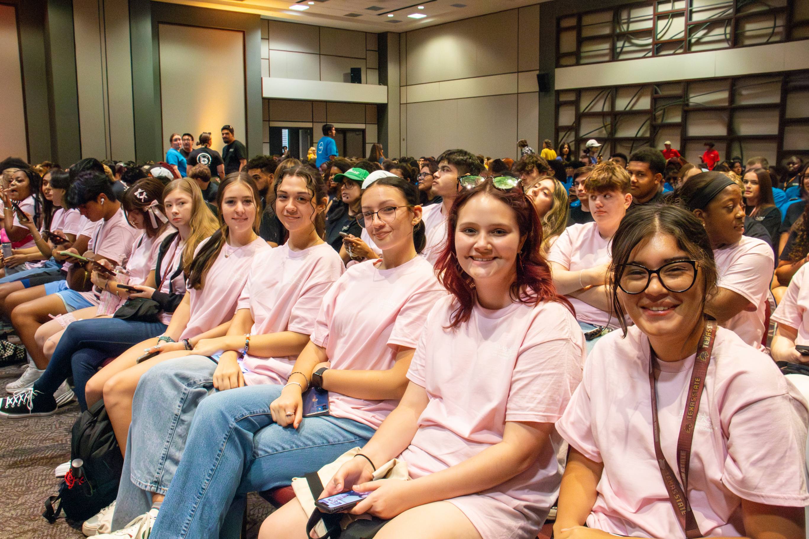 Psychology LLC students attending orientation