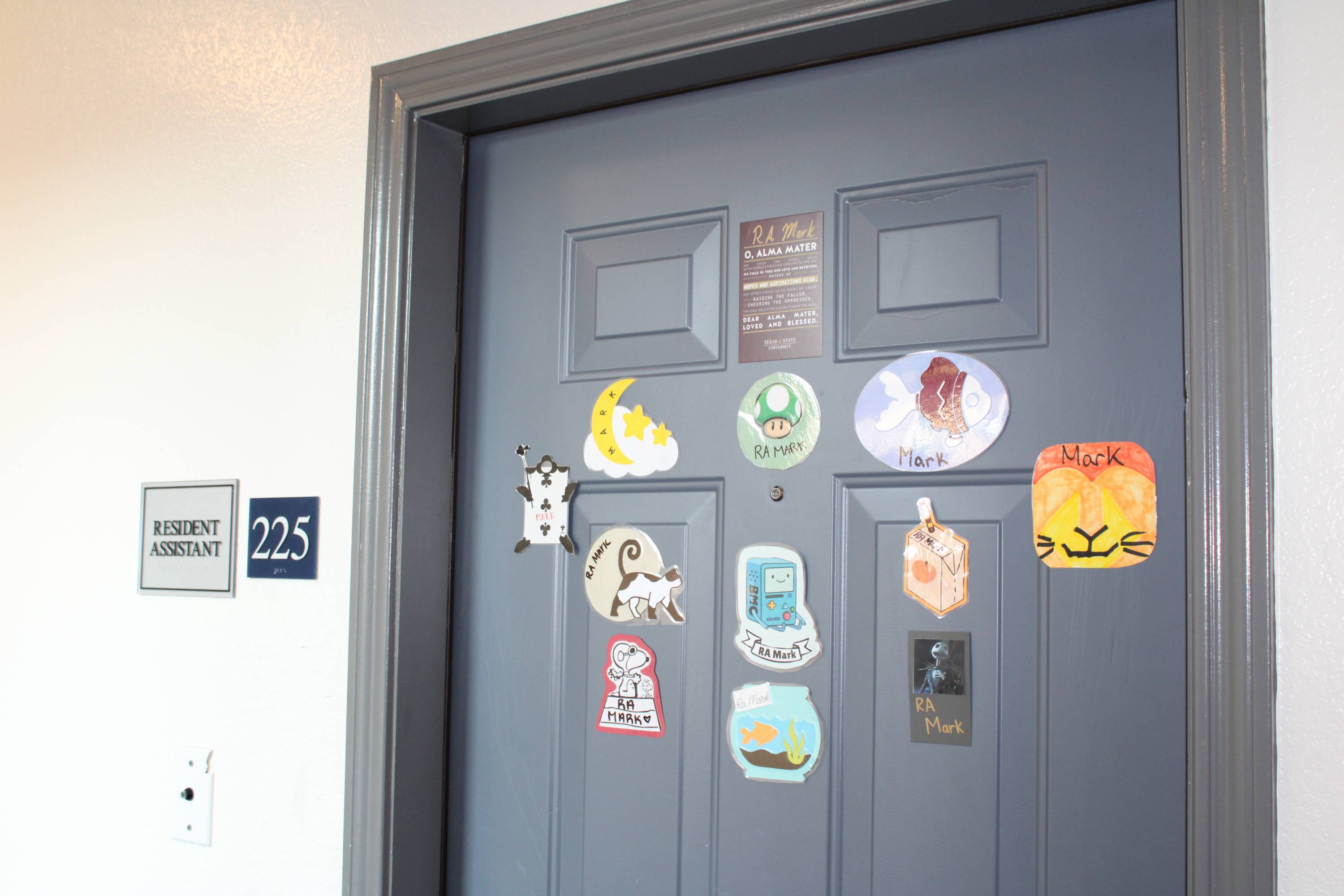 Resident Assistant door decorations