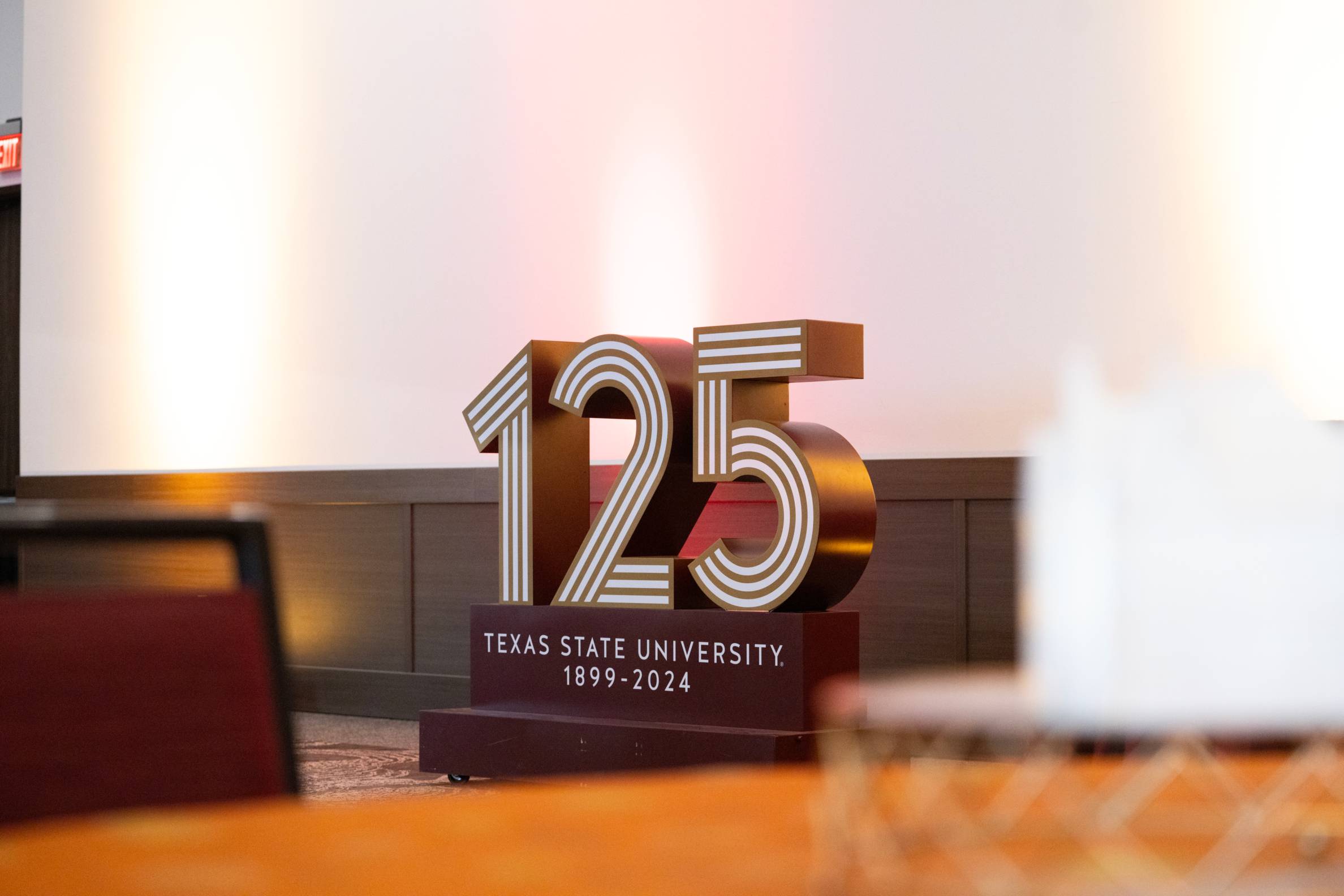 Texas State University 125th Anniversary logo