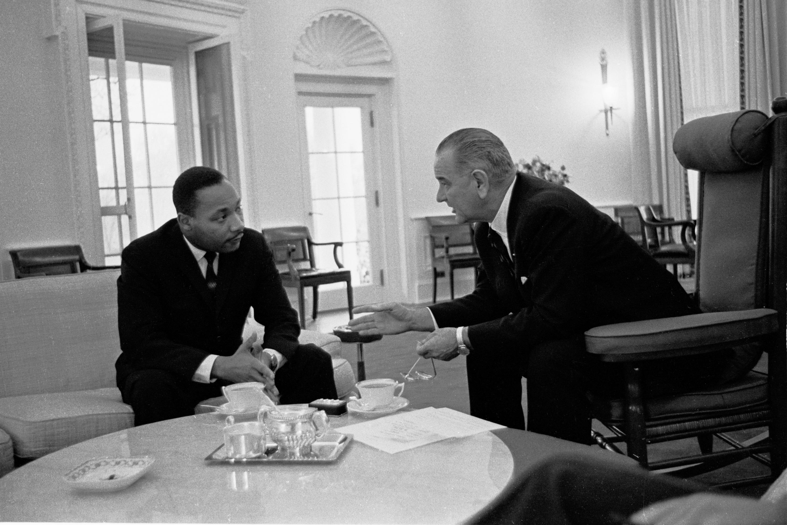 Rev. Dr. Martin Luther King, Jr. and President Lyndon Baines Johnson