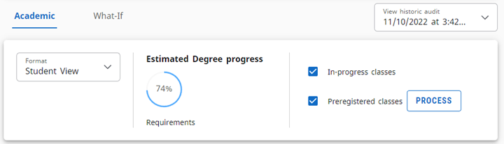 Degree Progress