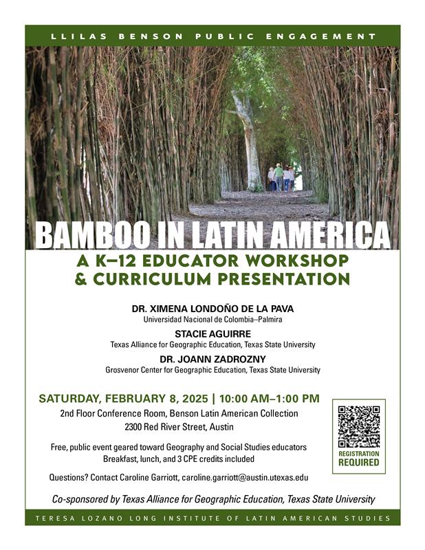 LLILAS-TAGE Bamboo Workshop Flyer