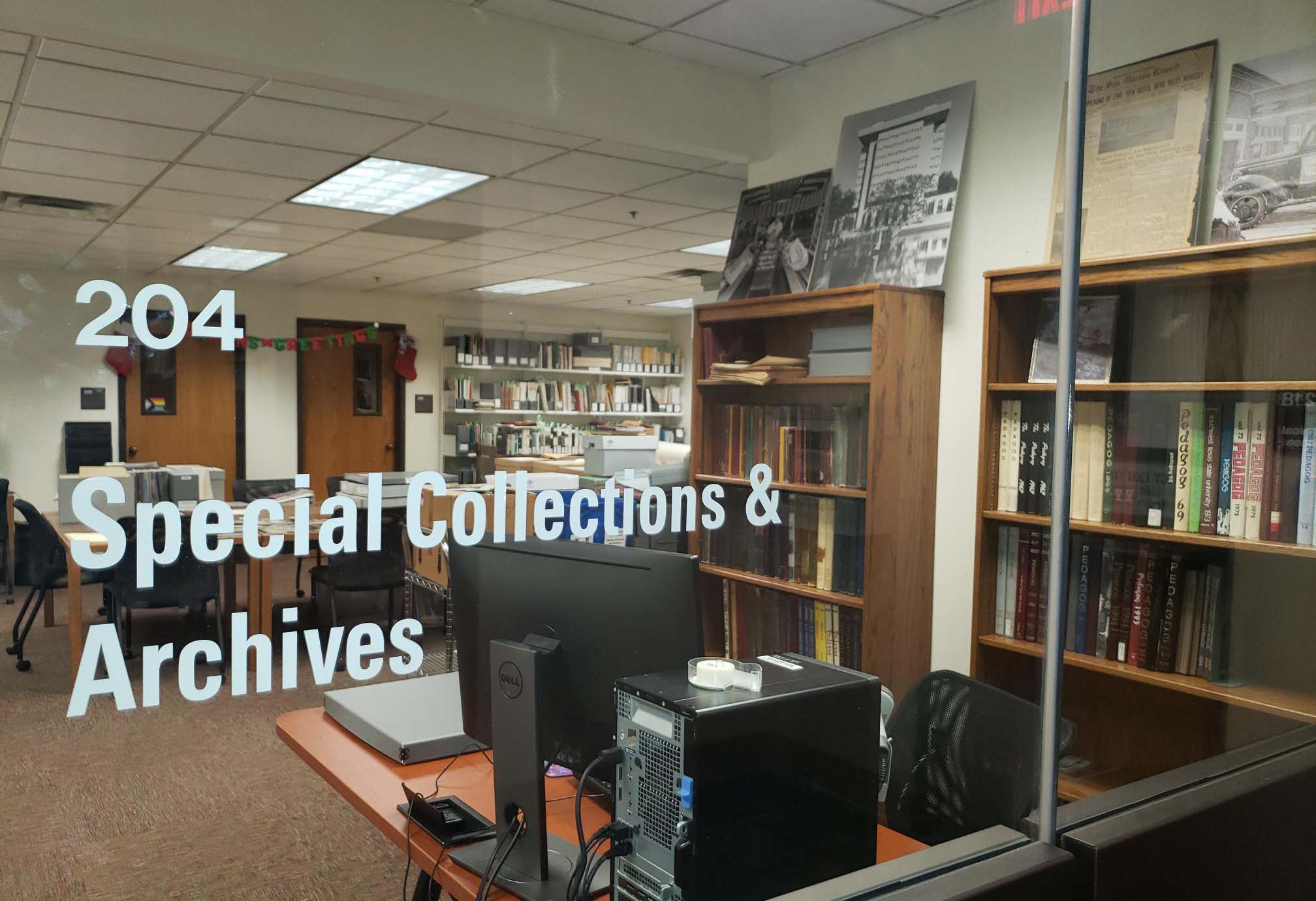 Alkek 204 Special Collections & Archives Reading Room