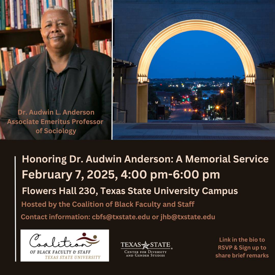 flyer for memorial honoring doctor Anderson