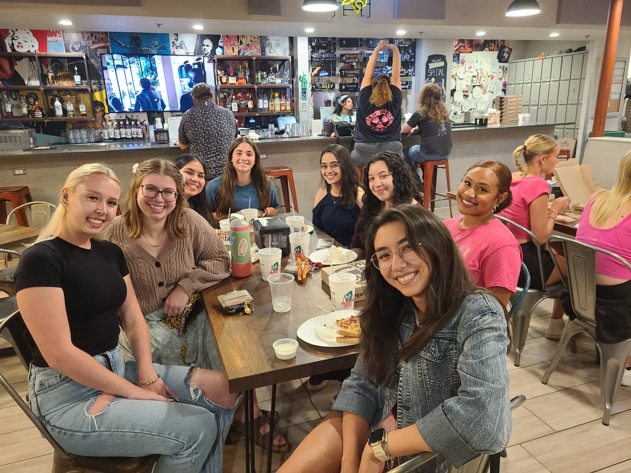 A group of mentors at a casual team hangout.