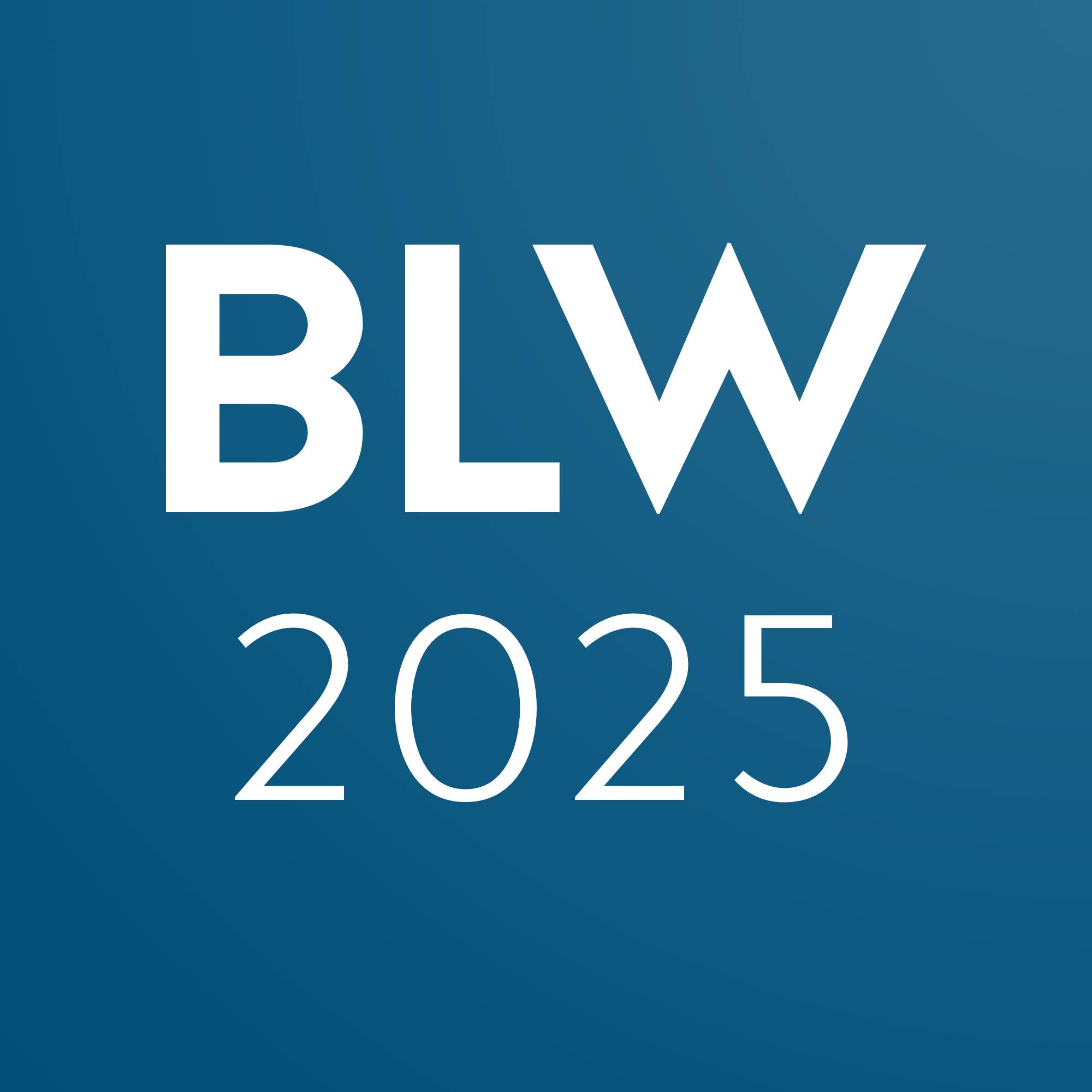 Blue graphic with white text that reads, "B.L.W. 2025."