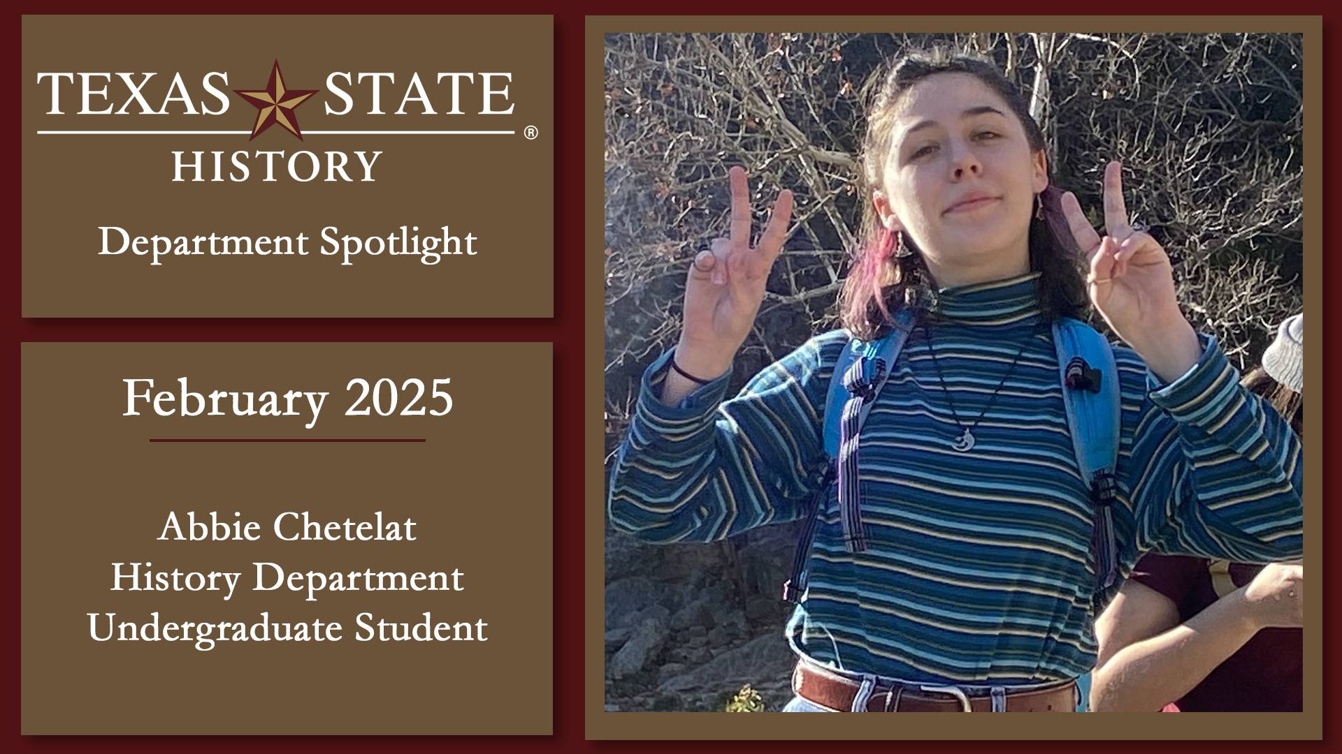 History Department Student Spotlight