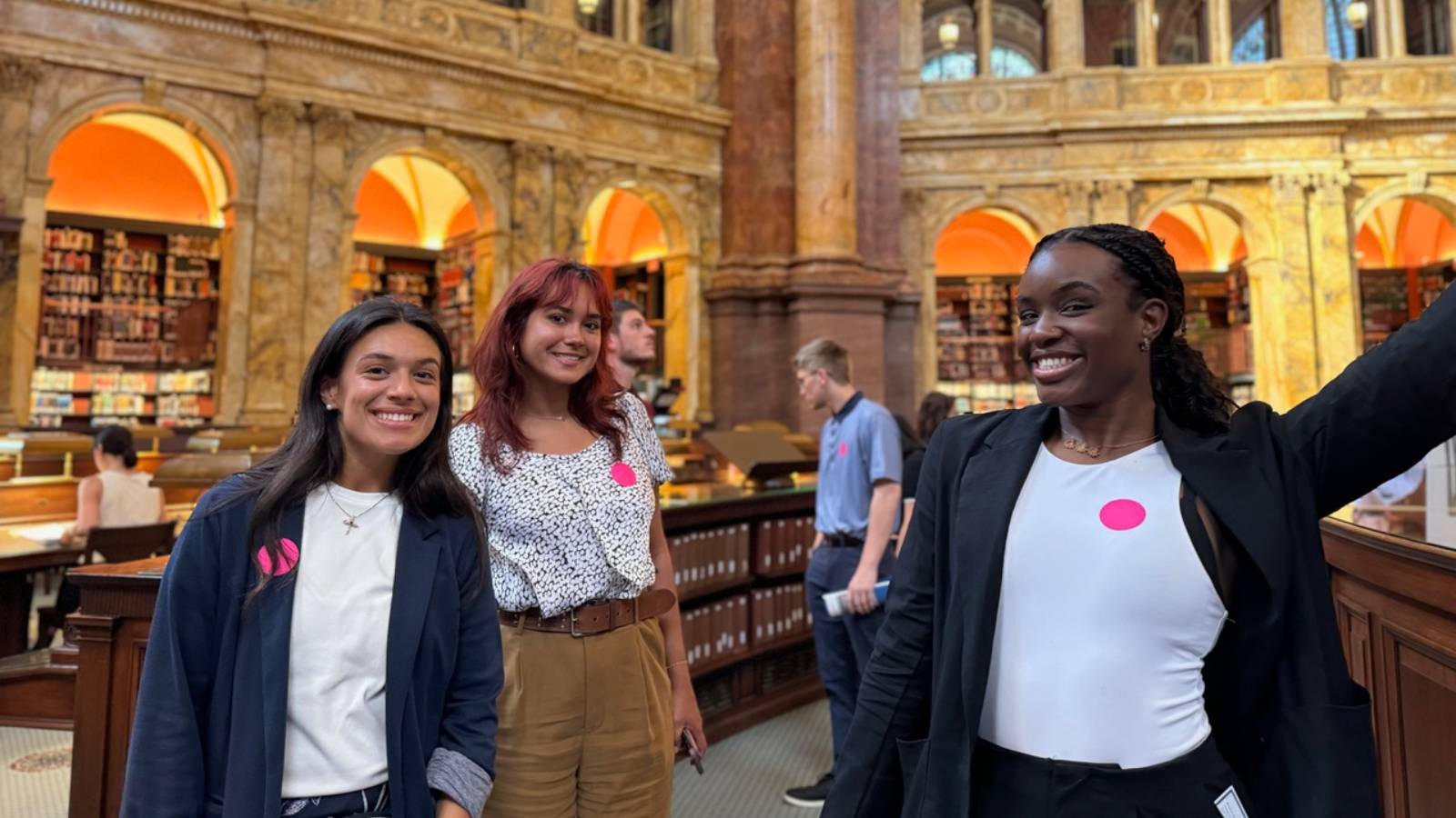 Students in the Library of Congress