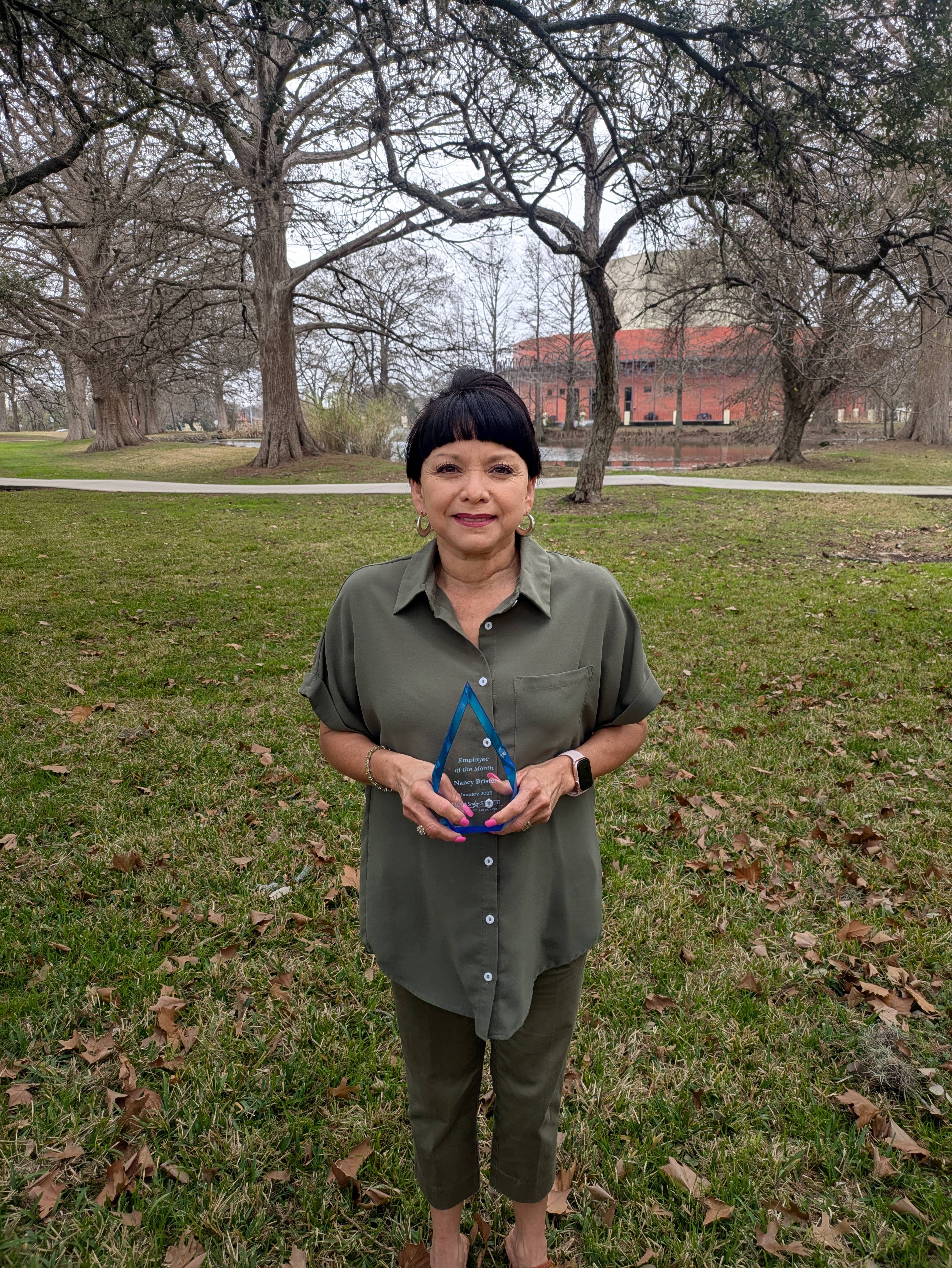 Nancy Brister Award and head shot