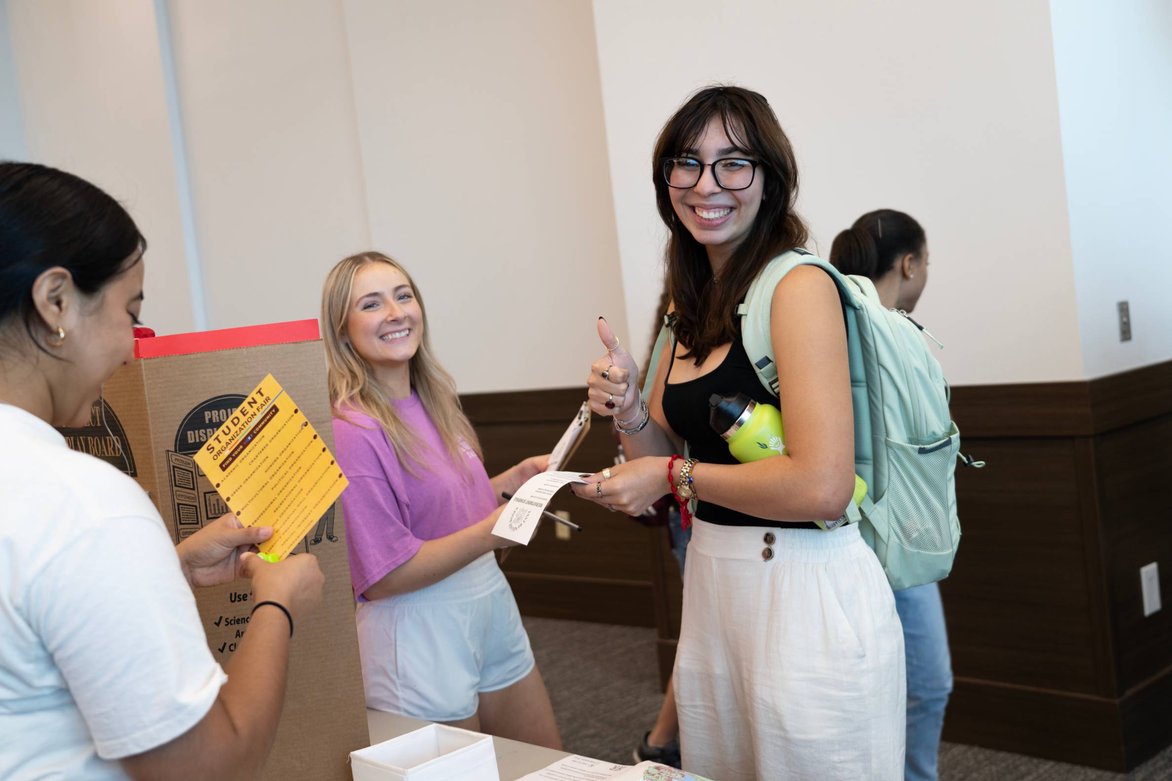 Students attending Organization Fair