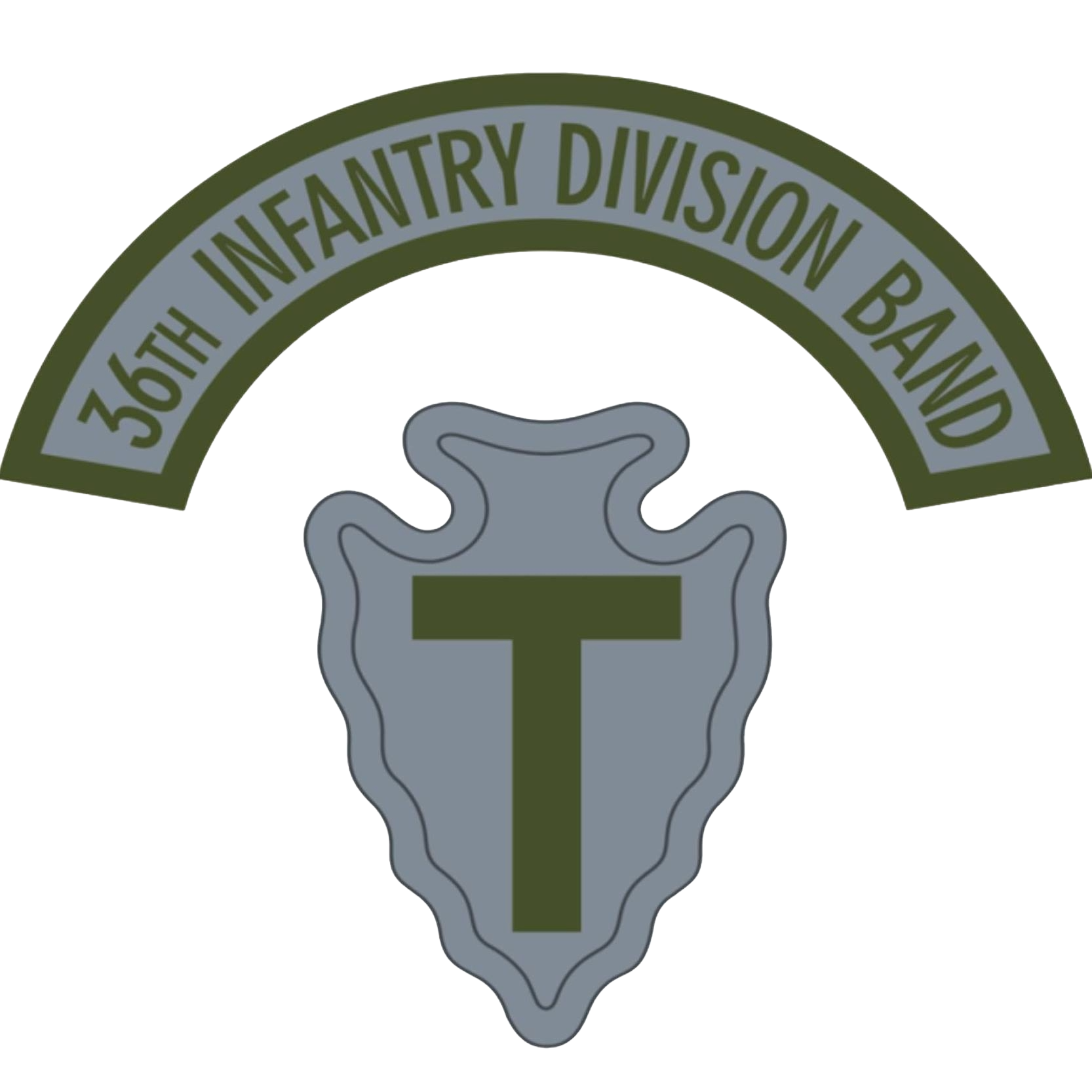 Military Logo for 36th Div Band