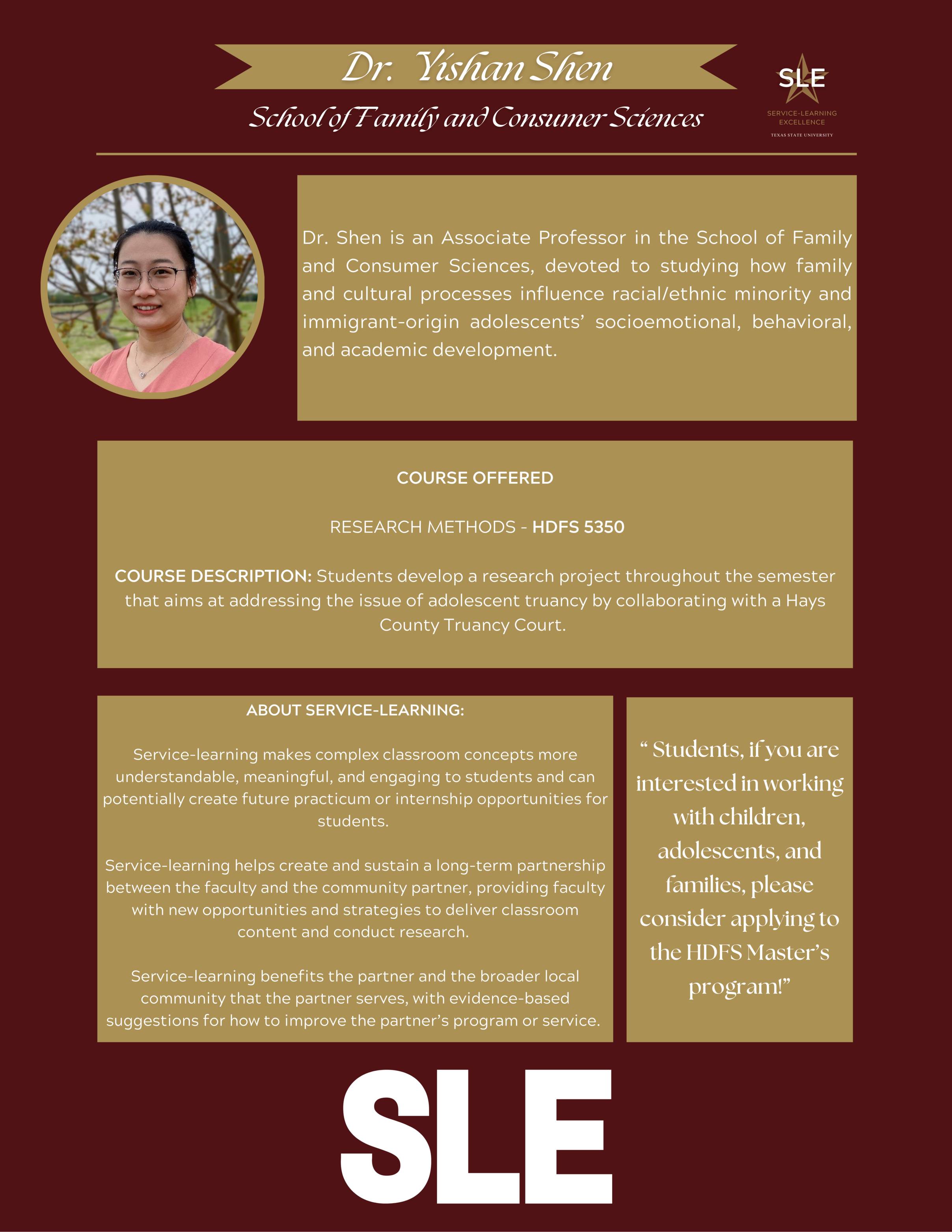 Dr Shen faculty spotlight