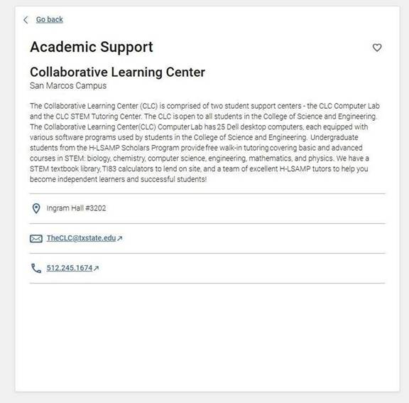 Image of Academic Support Resource and Information