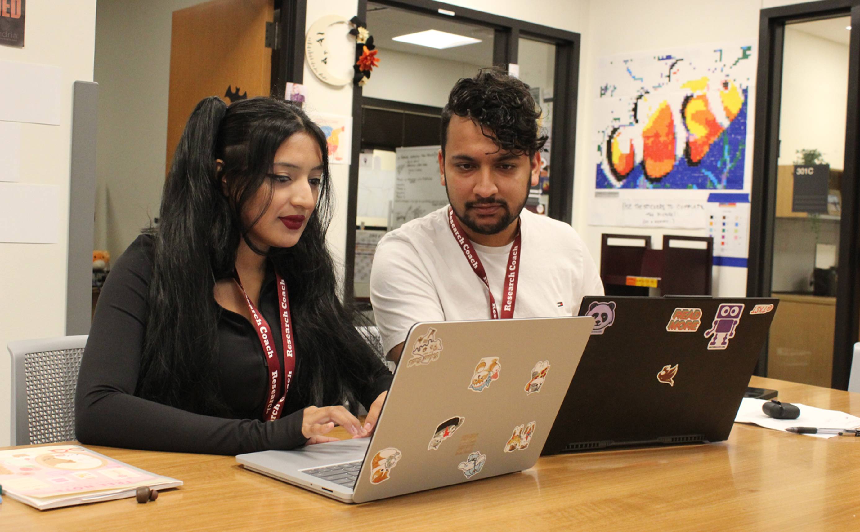Students collaborating