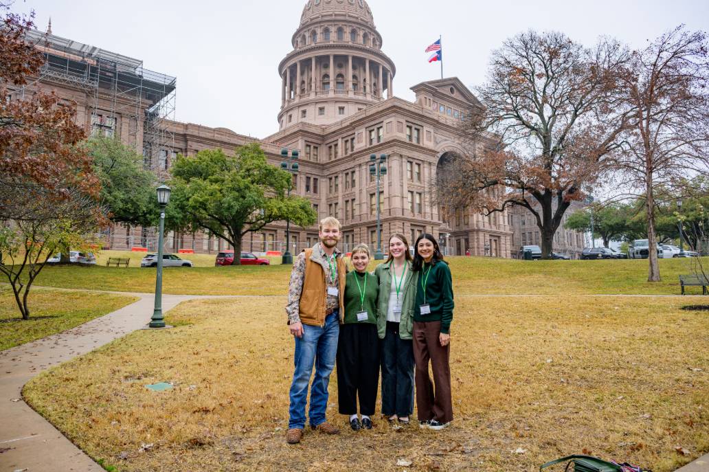 Students outside capitol