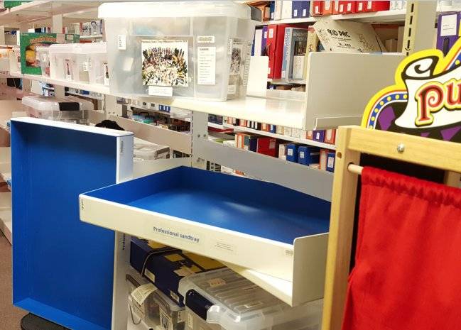 toys on shelves