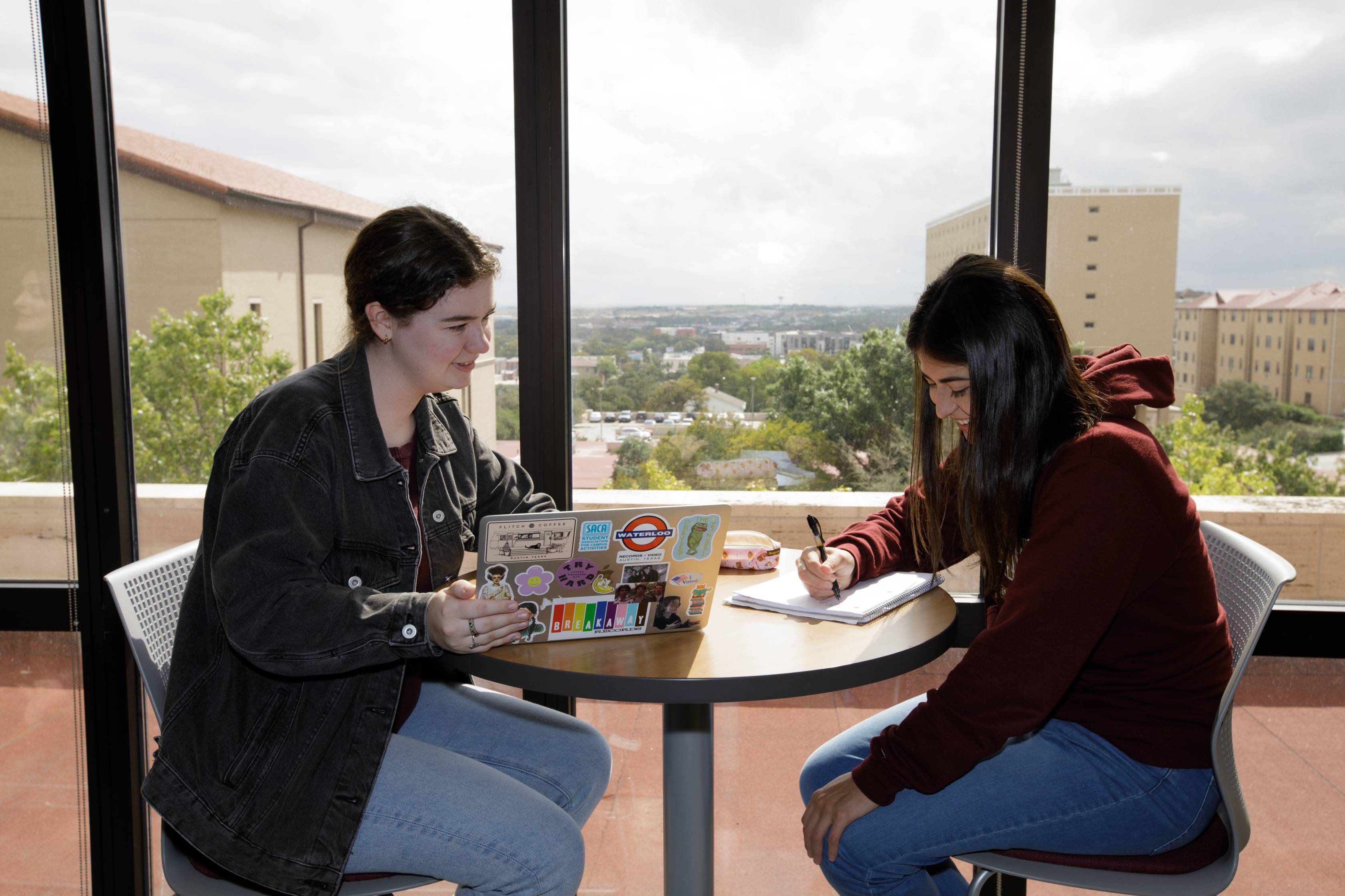 Students working on a project 