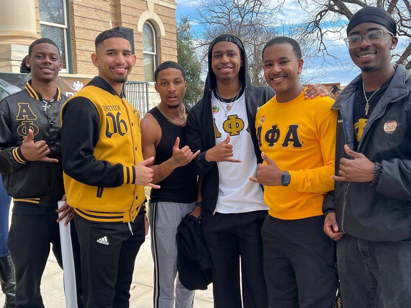 Students posing at the MLK Parade