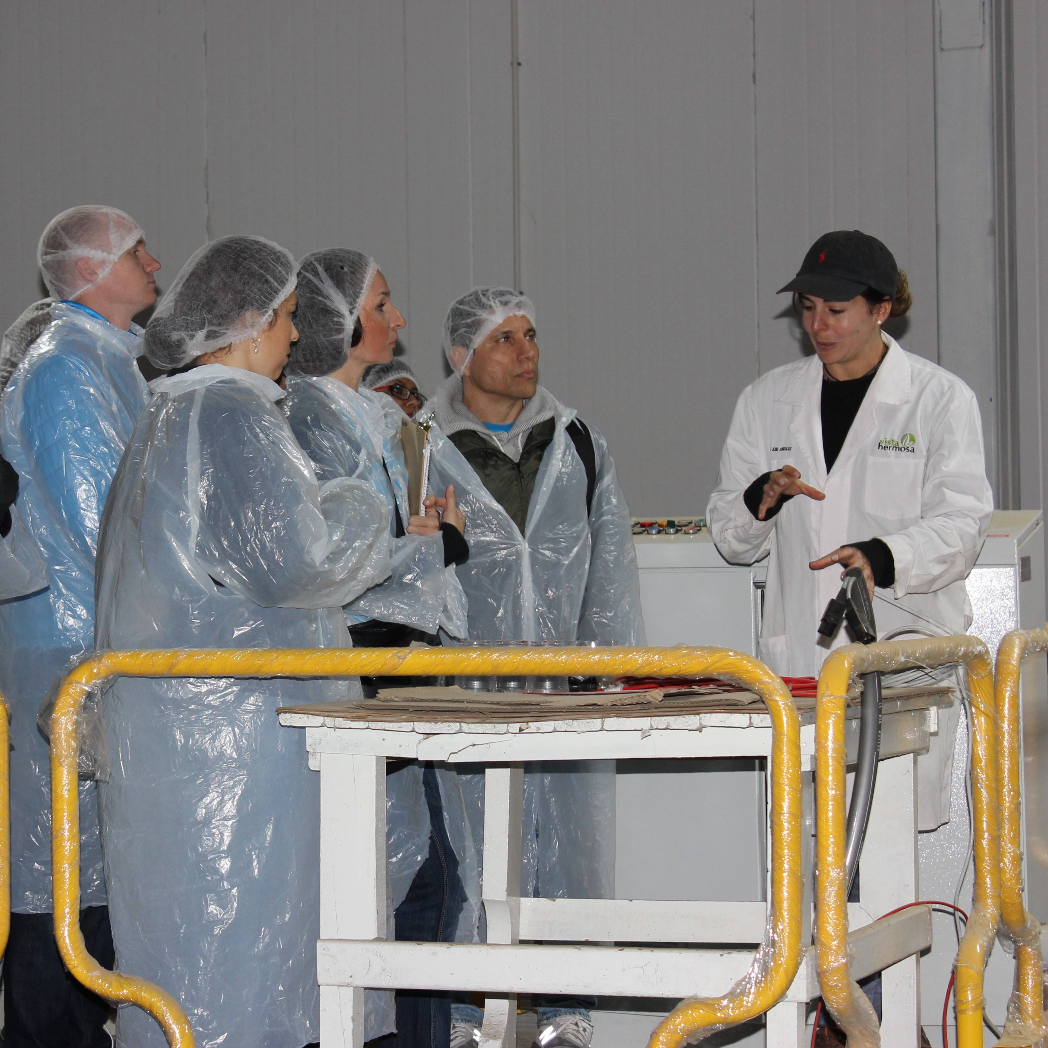Students at a lab