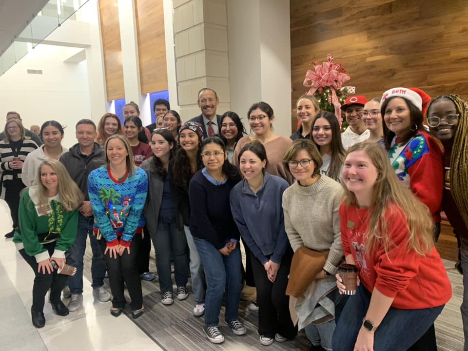 Hot coco party with the president on the RRC!