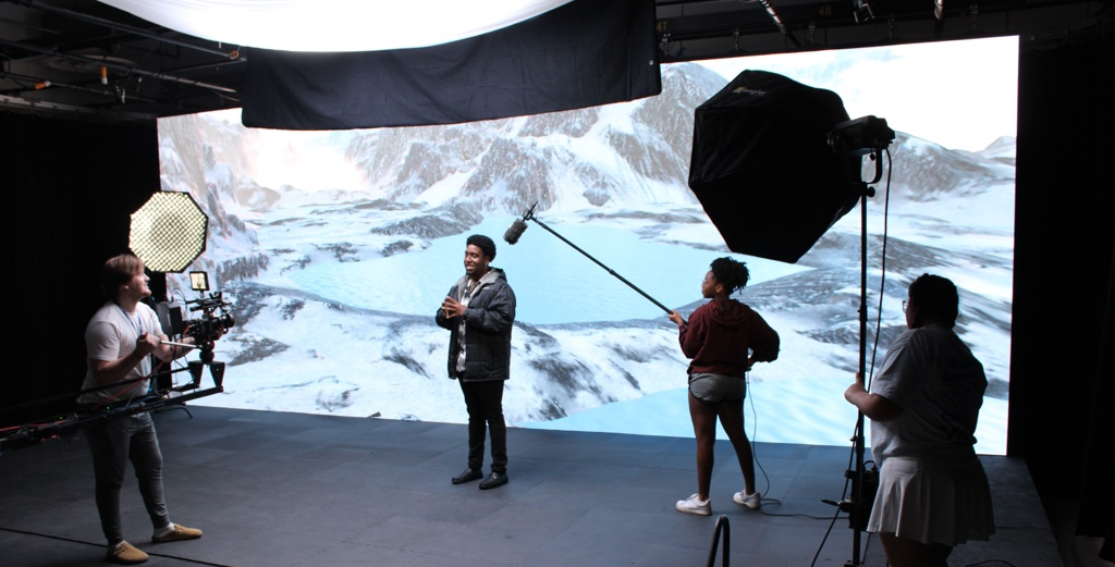 Virtual production image at Alkek One