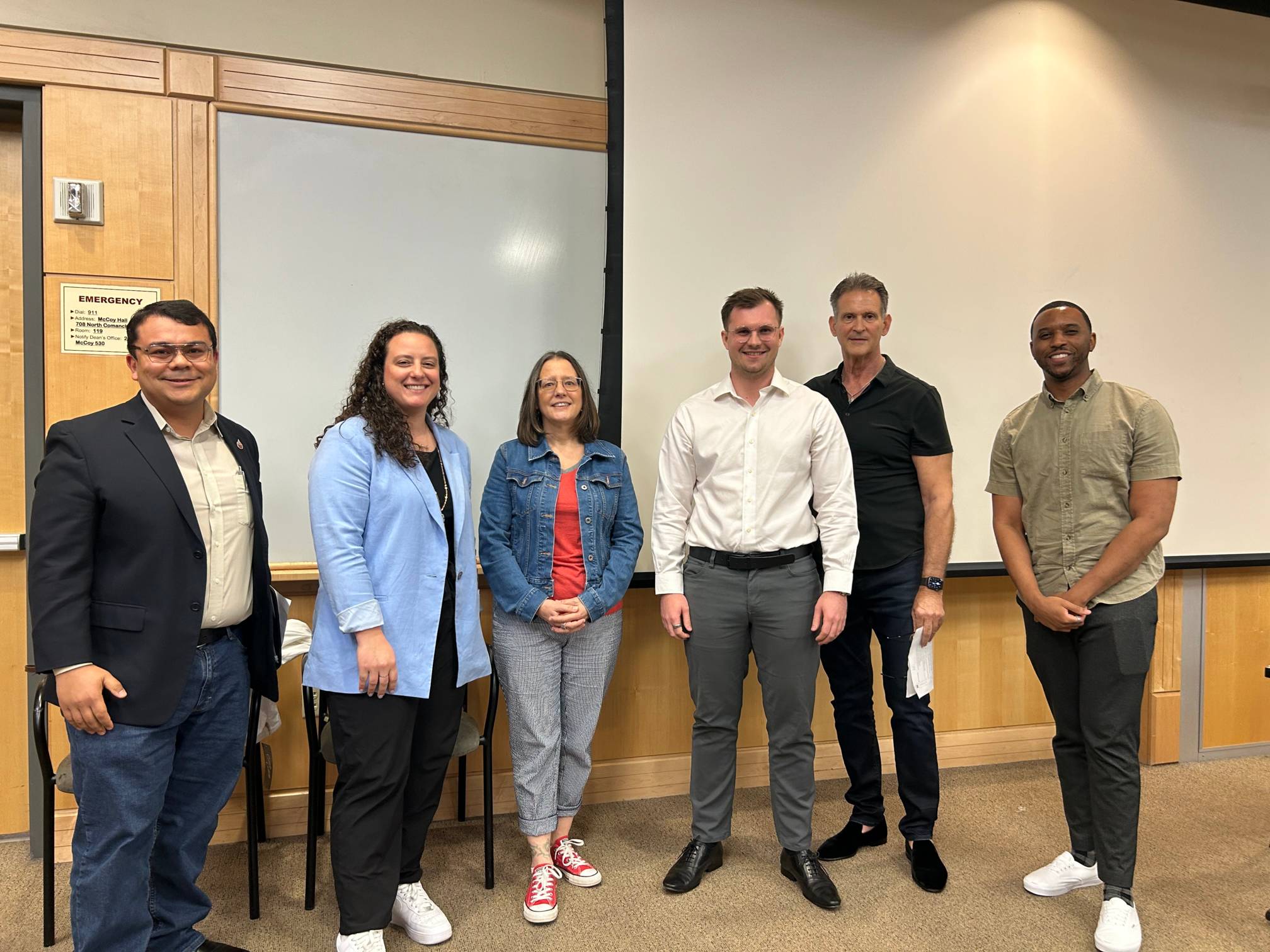 Bobcat Innovation Challenge group with judges