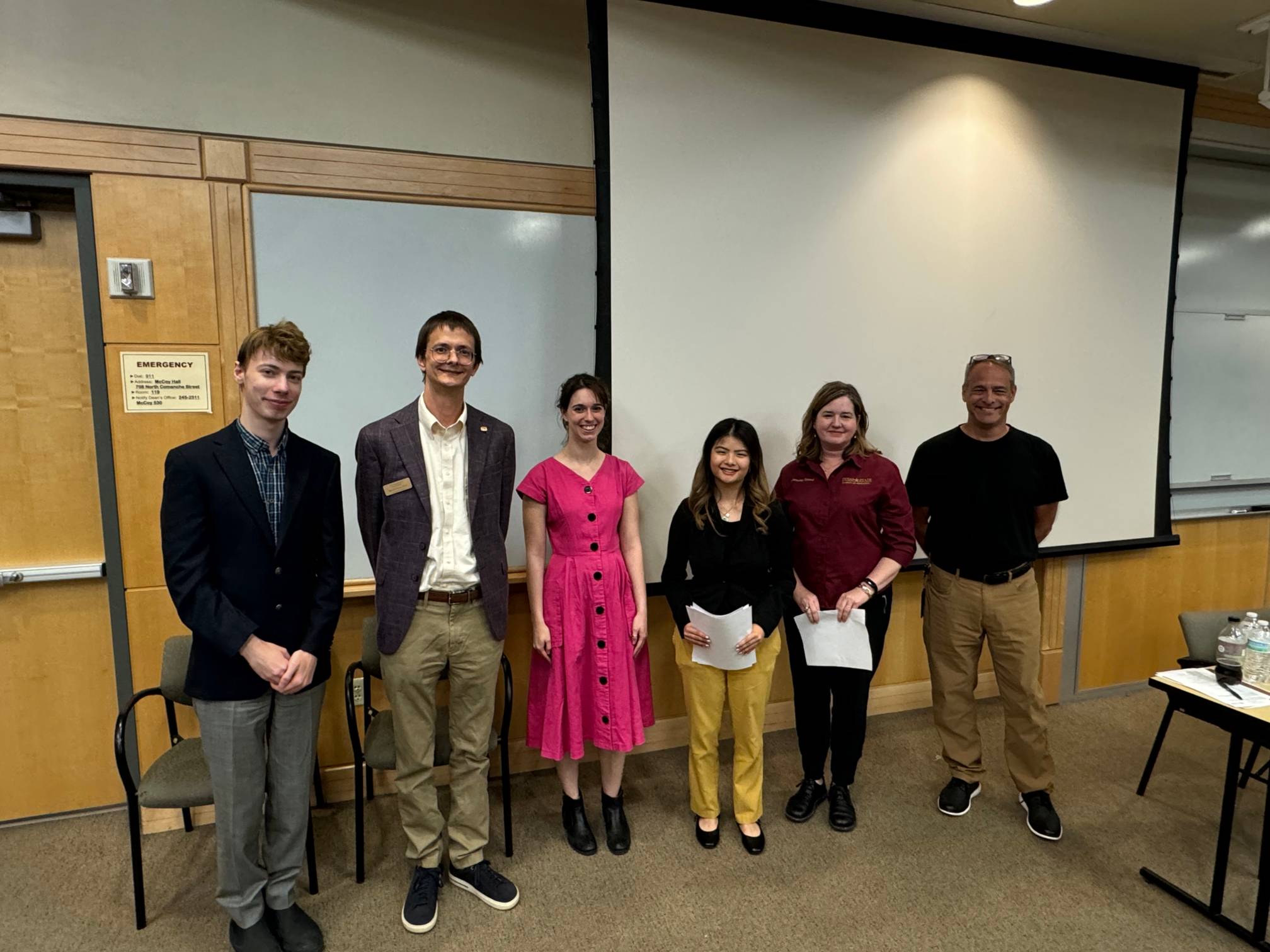 Bobcat Innovation Challenge group with judges