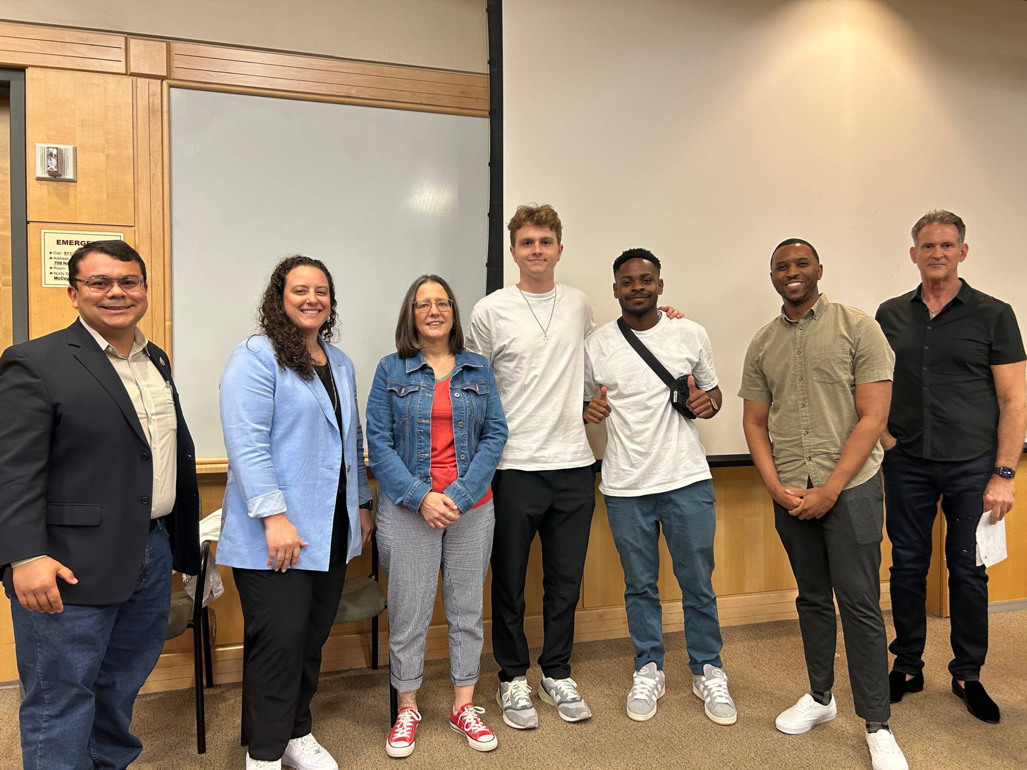 Bobcat Innovation Challenge group with judges