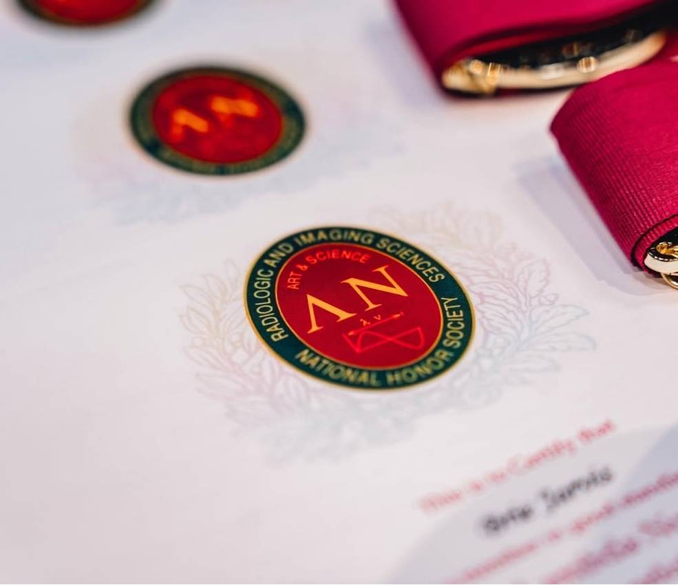 Lambda Nu seal, honors society for imaging sciences