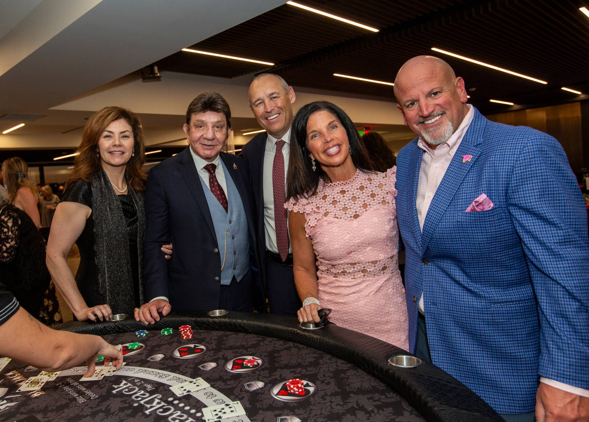 Posed photo of Kelly Damphousse, Richard Castro, and other participants