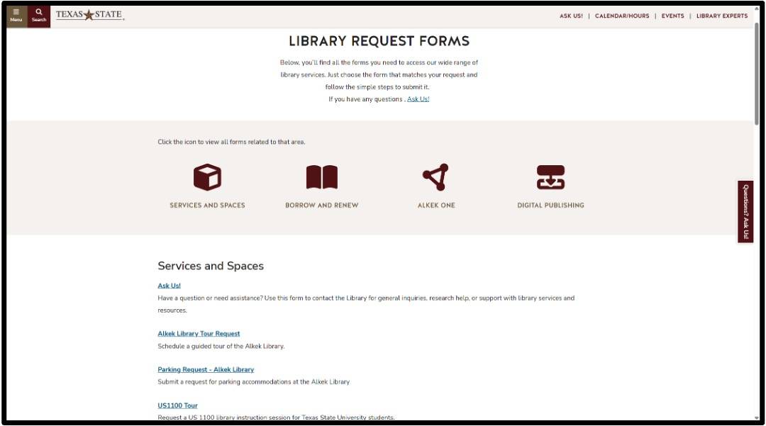 request forms