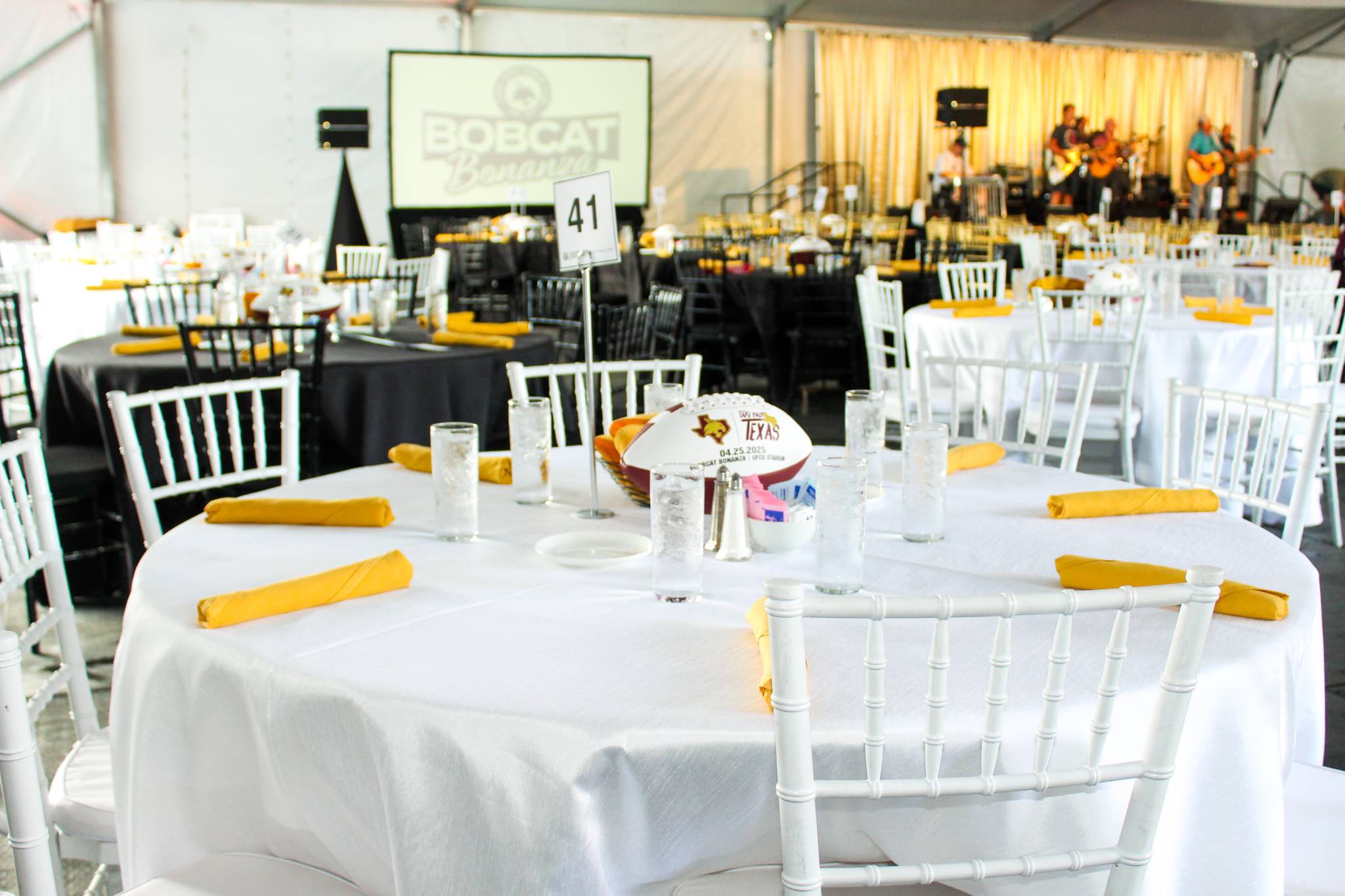Table at the Bobcat Bonanza event