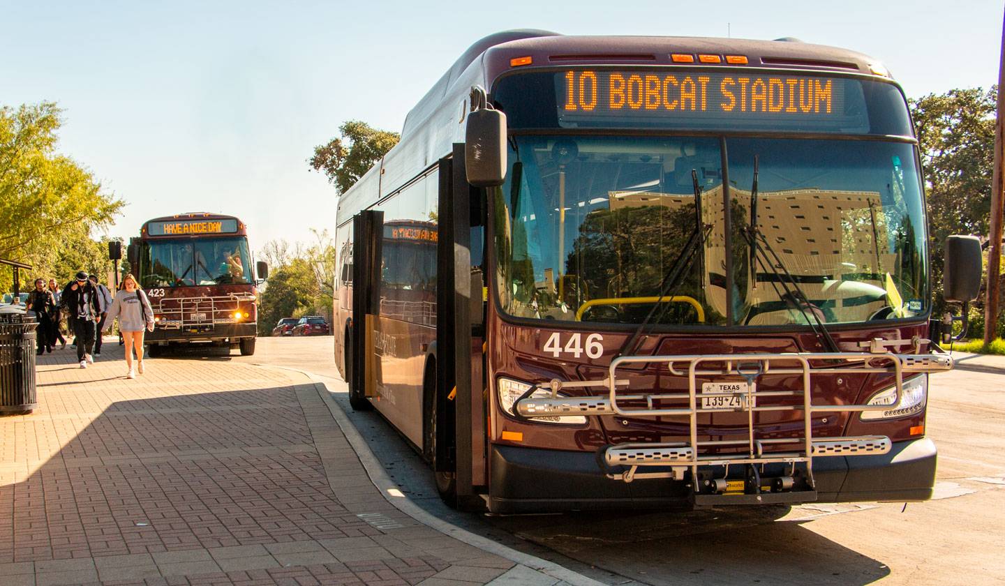 Bobcat Shuttle at the TTH Bus Hub