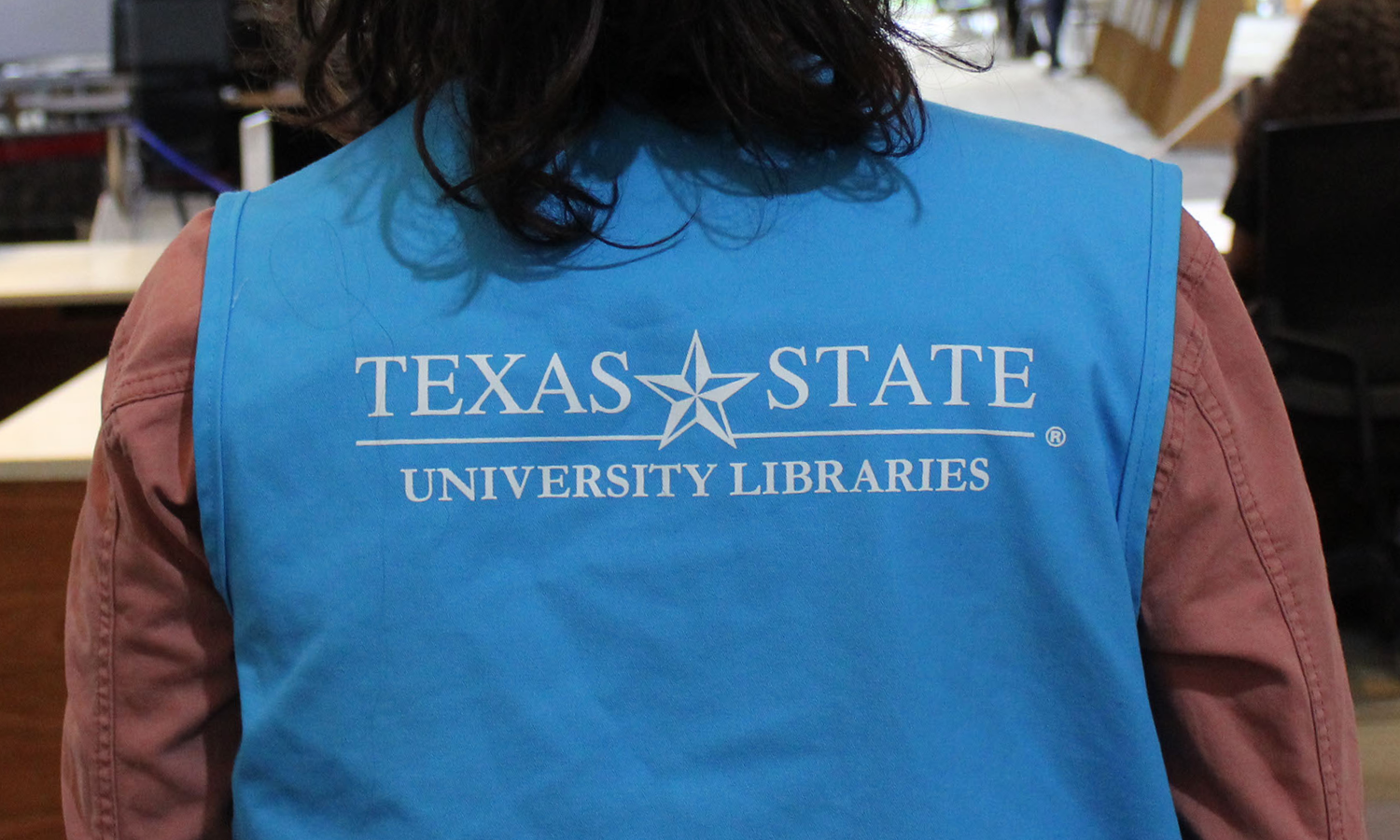 image of a library employee
