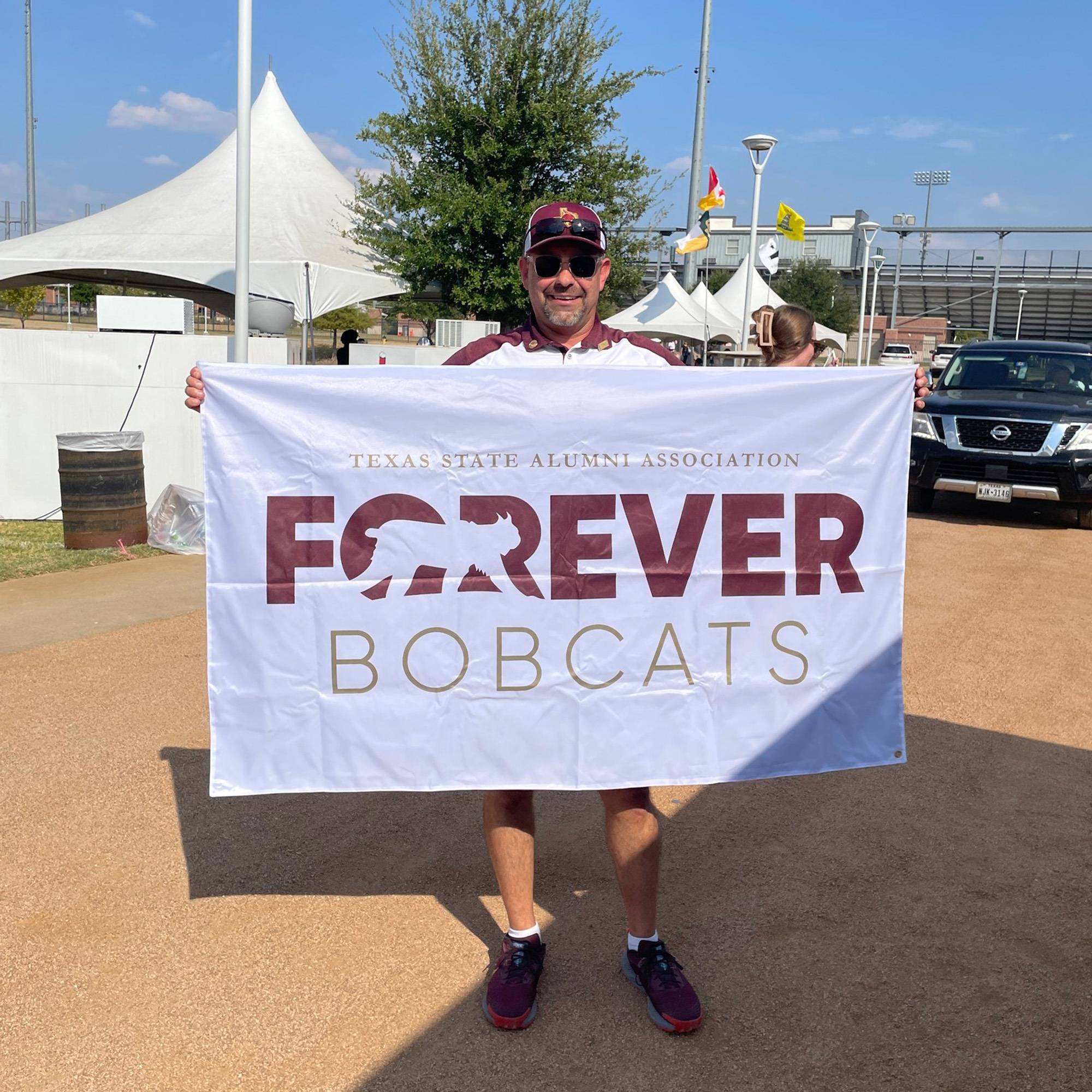 Texas State Bobcats Graduation Banner - 30x40 Inch College Flag For Graduate Gifts