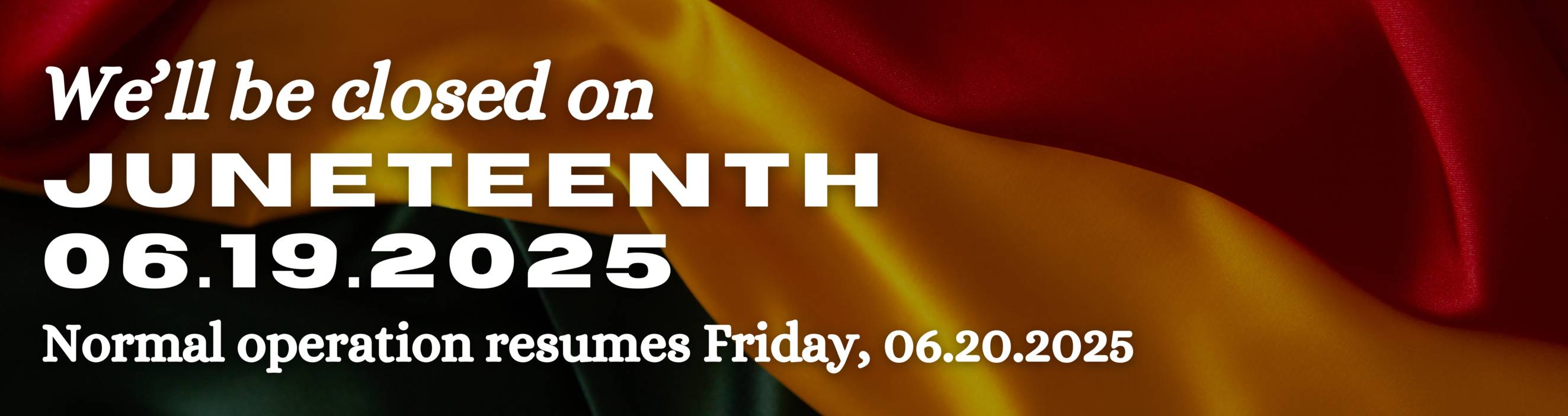 Juneteenth closure
