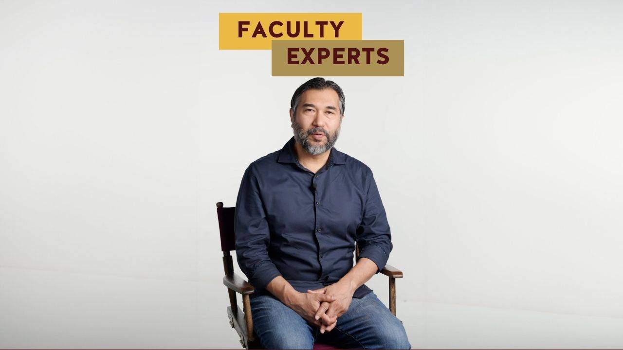 David Rodriguez sits in a director's chair and discusses cordyceps.